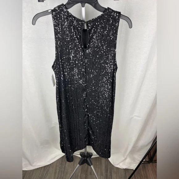 COPY - Max Mara Sequins Sleeveless Black Top Size 10 (Medium) NWT - Picture 8 of 14